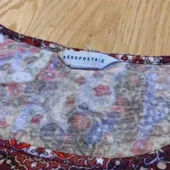 Aeropostale Geometric Print High-Neck Swing Dress Size Small - Picture 7 of 7